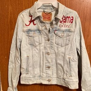 Bama Girl Levi’s jean button up.